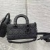 DIOR AAA+ Small Lady D-joy Bag Ultramatte Black #A36457