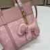 New handbag MCM  good quality mini pink Lovely bag  #A22917