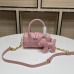 New handbag MCM  good quality small pillow  pink Lovely bag  #A22918
