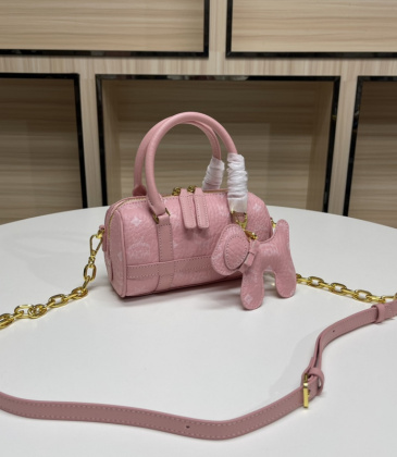 New handbag MCM  good quality small pillow  pink Lovely bag  #A22918