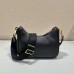 Prada AAA+ Shoulder Bag for Women Black Gold #A36172