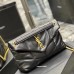 YSL AAA leather shoulder bag Black #A35850