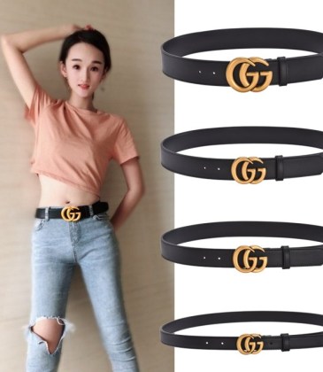 Women's Brand G 1:1 leather Belts 2-7cm #9126733