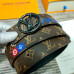 Men's Louis Vuitton AAA+ reversible Leather Belts W4cm #9129985