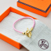 HERMES leather cord bracelet Jewelry #9999921573
