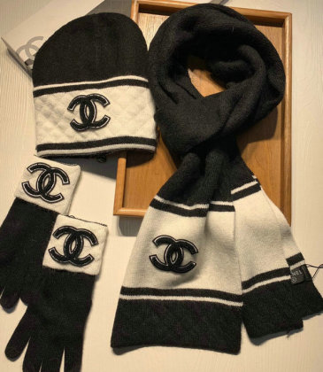 Chanel Wool knitted Scarf and cap #999909614