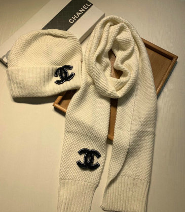 Chanel Wool knitted Scarf and cap #999909633
