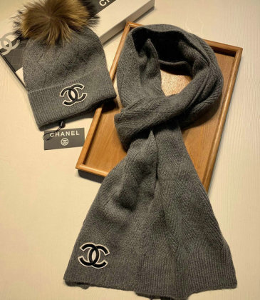 Chanel Wool knitted Scarf and cap #999909635