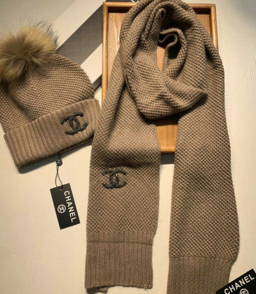 Chanel Wool knitted Scarf and cap #999909641