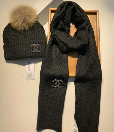 Chanel Wool knitted Scarf and cap #999909642