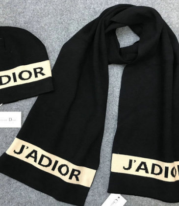 Dior Wool knitted Scarf and cap #999909600