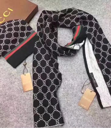 Gucci Wool knitted Scarf and cap 185*35cm #9108738