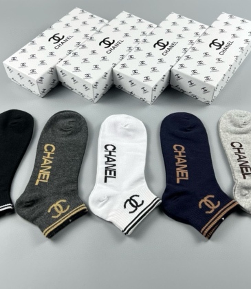 Chanel socks (5 pairs)  #A36987