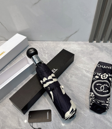 Chanel Three fold automatic folding umbrella #A34673