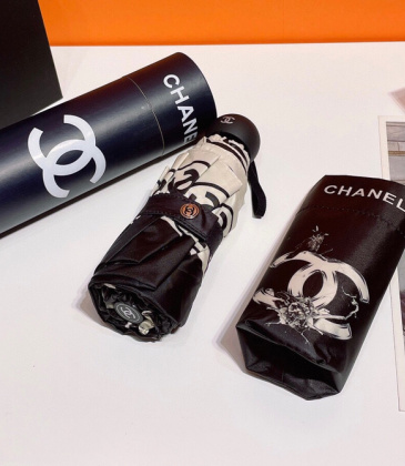 Chanel Three fold automatic folding umbrella #A34683