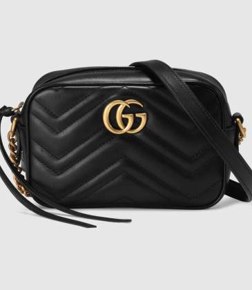Brand G AAA+ 1:1 original GG Marmont matelasse mini Shoulder Bags black #9109694