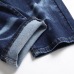 2021 new men's jeans blue stretch European and American personality zipper decoration jeans trendy men #99905873