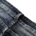 Nostalgic ripped appliqué locomotive men's jeans #99905865
