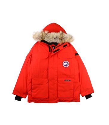 Canada goose jacket 19fw expedition wolf hairs 80% white duck down 1:1 quality Canada goose down coat for Men and Women #99899259