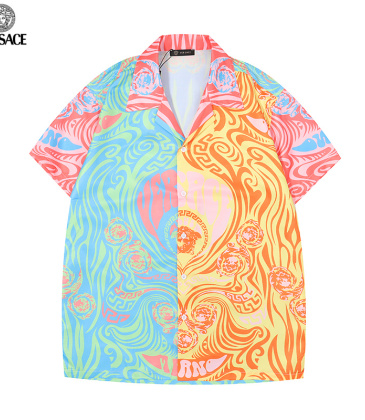 Versace Shirts for Versace Shorts-Sleeveds Shirts For Men #999921975
