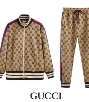 Gucci Tracksuits for Men's long tracksuits beige #9125896