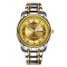 Men's watch waterproof steel band double calendar quartz watch wholesale #99116347