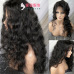 Wig female Europe and America long curly hair black small volume front lace wig hand woven hood factory spot wholesale LS-207 #9116406