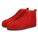 Christian Louboutin 2020 NEW mens red bottoms designer shoes spike suede leather men women flat fashion luxury casual shoes party lovers sneakers 36-47 with BOX #9874152