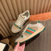 2022 chip version GUCCI small dirty shoes women's leather retro shoes color-blocking old flowers do old dirty shoes casual shoes #999924019