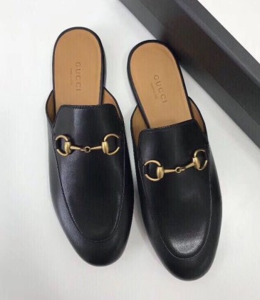 2021  Men's Slippers Black leather slippers #9122047