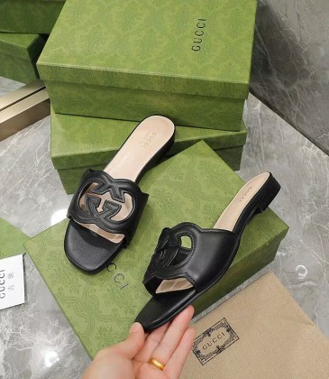Gucci Leather Slides for Women #A35515