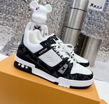 Brand L Trainer White black Brand L Monogram Sneakers  #A34893