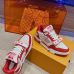 Louis Vuitton Unisex Sneakers Red/White #A27251