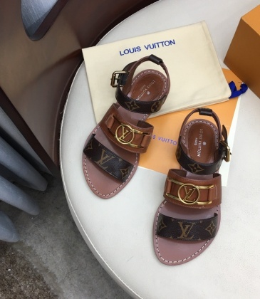 Louis Vuitton High quality leather fabric goat skin Inside Women's sandals #99874229