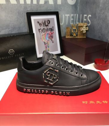 PHILIPP PLEIN new shoes Men's PHILIPP PLEIN Leather Sneakers black #9105067