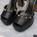 2023SS Valentino Shoes The latest metal rivets wedge high platform sandals #A23191