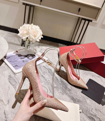 New Summer Design High heels 10cm Valentino Diamond Good quality shoes #999935402