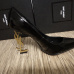 YSL High Heel Shoes YSL black leather 10.5cm heel #999929722