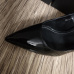 YSL High Heel Shoes YSL black leather 10.5cm heel #999929722