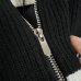 YSl stand-collar half-zip logo embroidered pullover sweater for Women #A30119