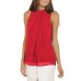 Summer style  chiffon shirt  sleeveless Fabric: Pearl chiffon double layer (8 Colors) S-3XL $9.9 #99904368
